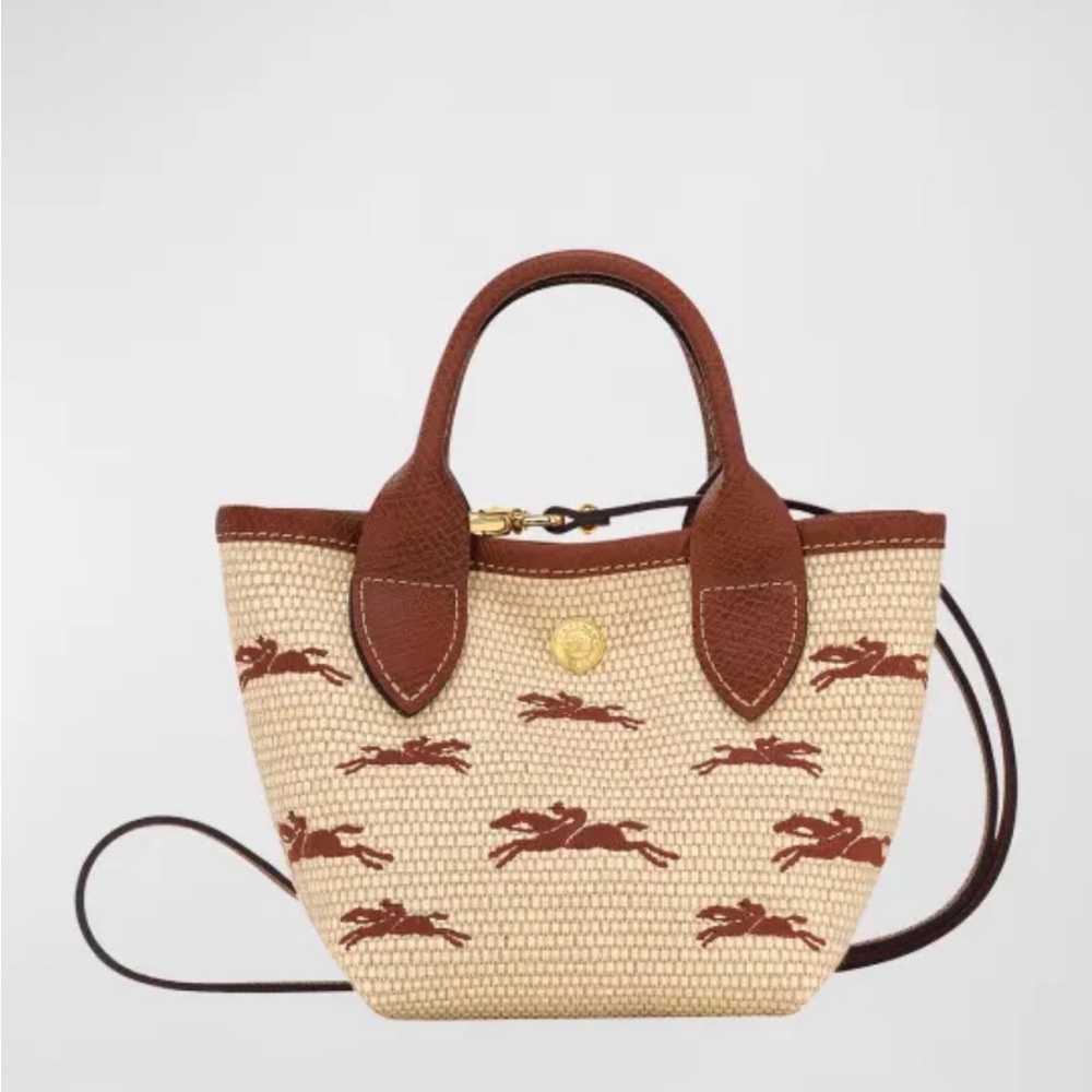 Le Pliage Panier XS Straw Crossbody Bag